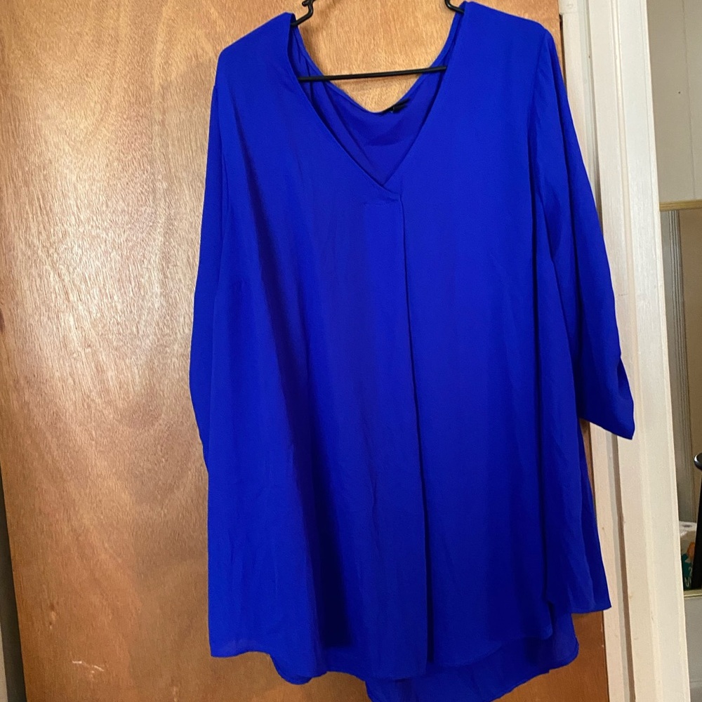 Blue blouse!